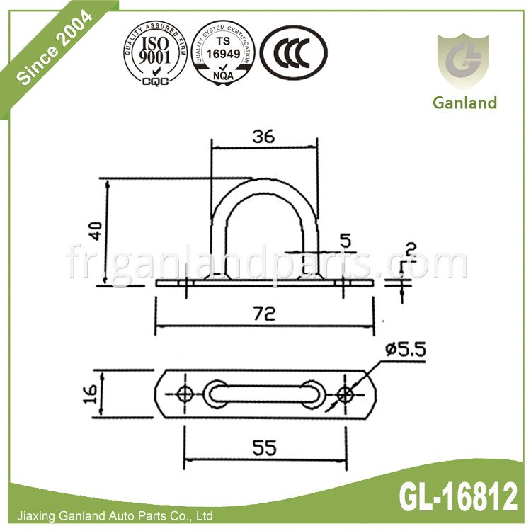 Heavy Staple On Plate GL-16812 